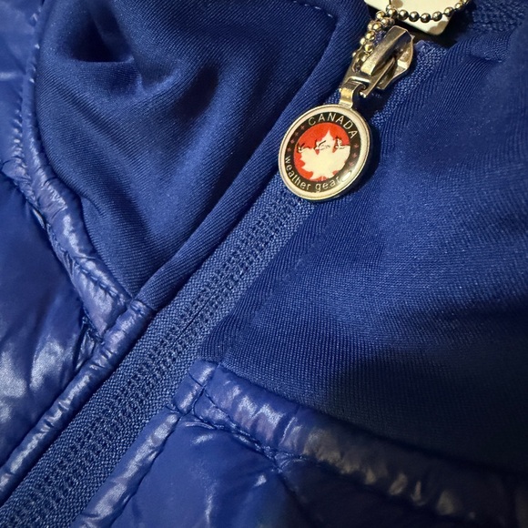 Blue and Black Puffer Jacket - Picture 2 of 6